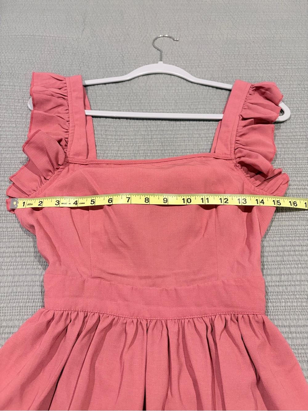 Source Unknown Rust Pink Ruffle-Strap High-Low Sundress - Picture 8 of 9